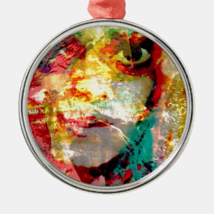 lady metal tree decoration