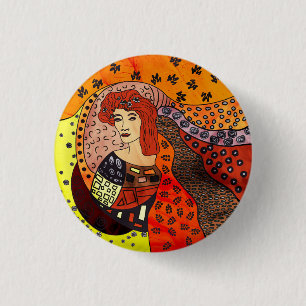 Lady Nature 3 Cm Round Badge