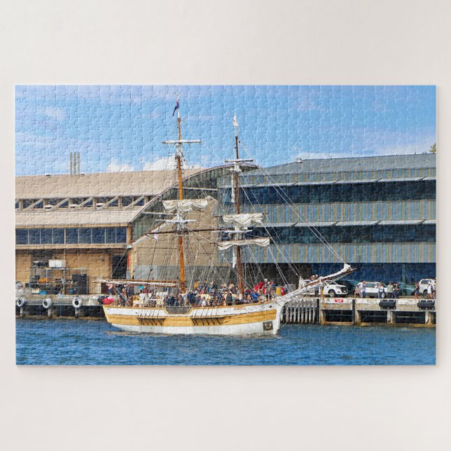 Lady Nelson sailing ship, Hobart, Tasmania  Jigsaw Puzzle (Horizontal)