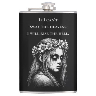 Lady Noon: If I Can't Sway the Heavens... Hip Flask