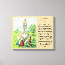Lady of Fatima Prayer Wall Art Catholic Gift