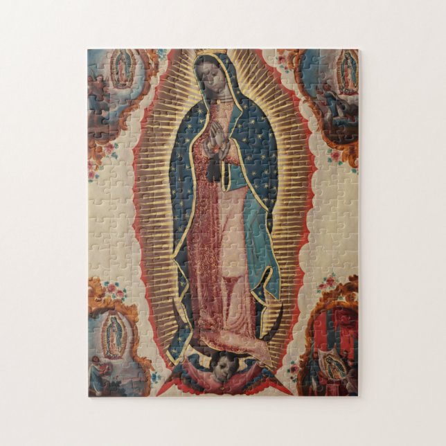 Lady of Guadalupe, 1780 by Sebastian Zalcedo Jigsaw Puzzle (Vertical)