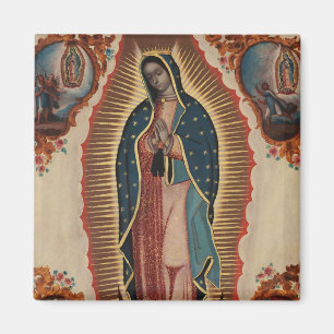 Lady of Guadalupe, 1780 by Sebastian Zalcedo Magnet