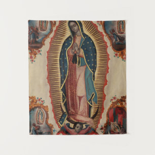 Lady of Guadalupe, 1780 by Sebastian Zalcedo Tapestry