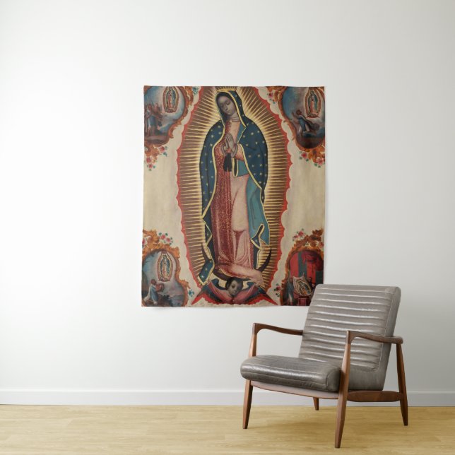 Lady of Guadalupe, 1780 by Sebastian Zalcedo Tapestry (In Situ)