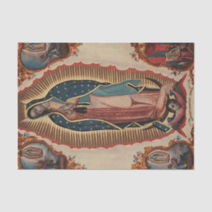 Lady of Guadalupe, 1780 by Sebastian Zalcedo Tissue Paper