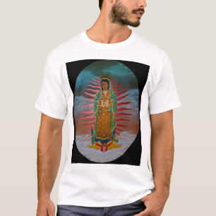 Lady of Guadalupe (blue tint) with black border T-Shirt