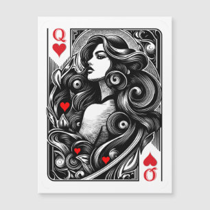 Lady of Heart to you the honor magnetic card