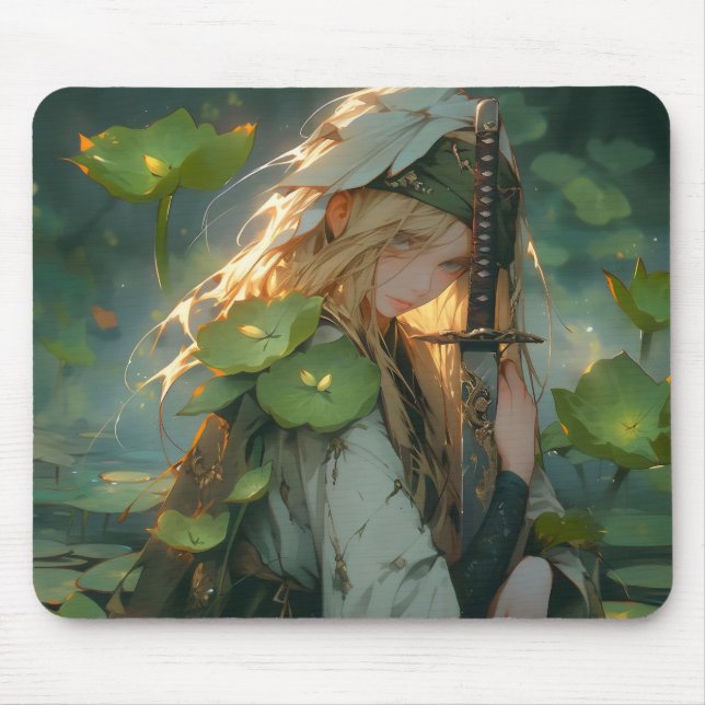 Lady of Lake Anime Fantasy Mouse Pad (Front)