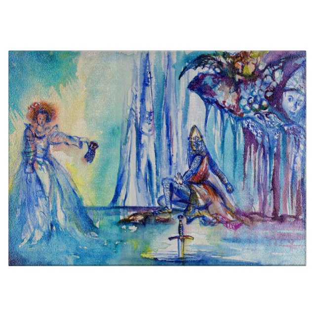 LADY OF LAKE , Magic and Mystery Cutting Board (Front)