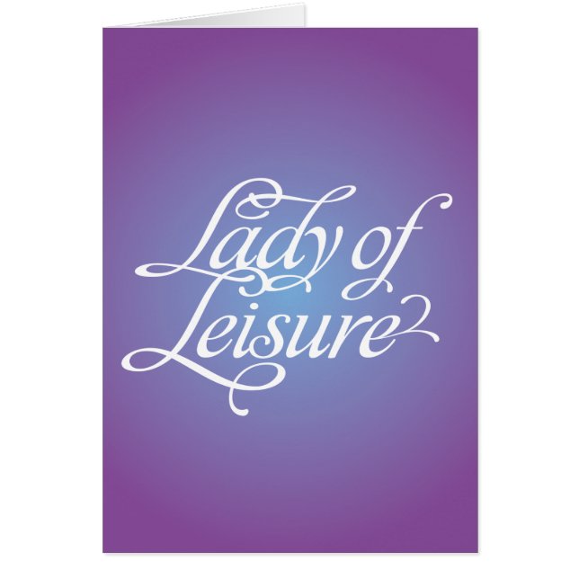 Lady Of Leisure 4B (Front)