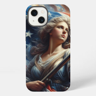 Lady Of Liberty - Patriotism Art iPhone 13 Case