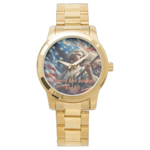 Lady Of Liberty - Patriotism Art Watch