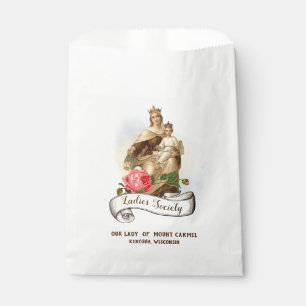 Lady of Mount Carmel Jesus Scapular Religious Favour Bag