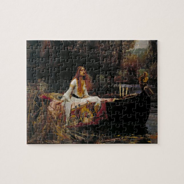 Lady of Shallot by John William Waterhouse Jigsaw Puzzle (Horizontal)