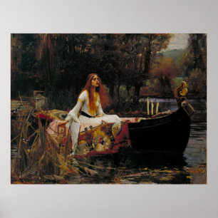 Lady of Shallot by John William Waterhouse Poster