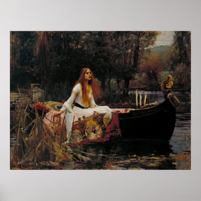Lady of Shallot by John William Waterhouse Poster (Front)