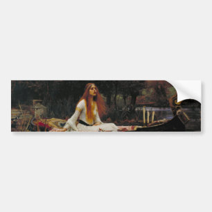 Lady of Shallot John William Waterhouse Bumper Sticker