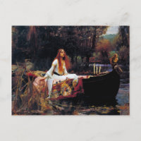 Lady Of Shallot on Boat JW Waterhouse Fine Art