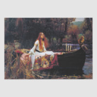 Lady Of Shallot on Boat JW Waterhouse Fine Art