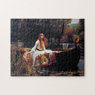 Lady Of Shallot on Boat Waterhouse Art Puzzle
