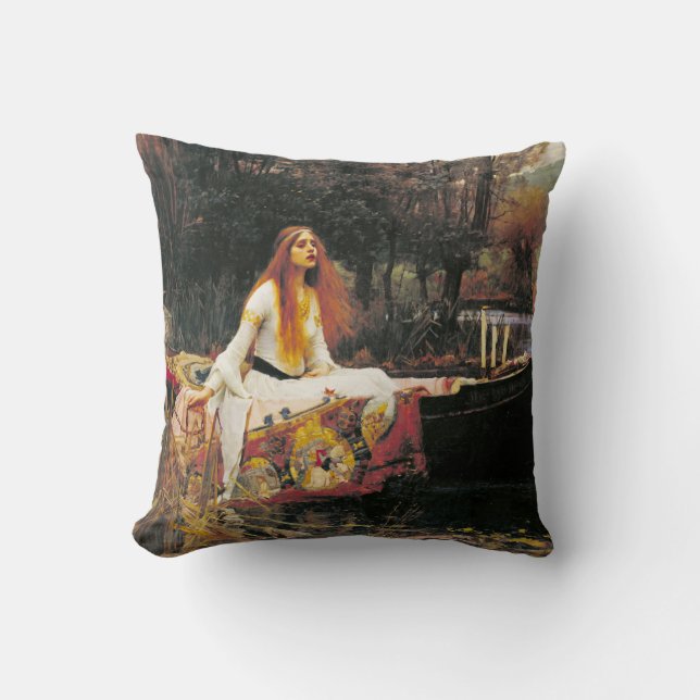 Lady of Shallot Pillow (Front)