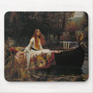 Lady of Shallot Pre-Raphaelite Painting Mouse Pad