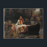 Lady of Shallot Pre-Raphaelite Painting Postcard<br><div class="desc">The pre-Raphaelite oil painting Lady of Shallot by John William Waterhouse is based upon the poem of the same name by Alfred, Lord Tennyson. Condemned to a tower prison cell, the Lady could only weave what she saw through a mirror into a tapestry. One day, she saw Lancelot and the...</div>