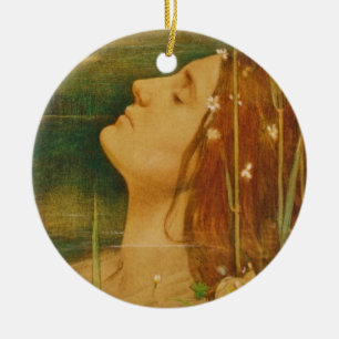 Lady of Shalott Ceramic Tree Decoration
