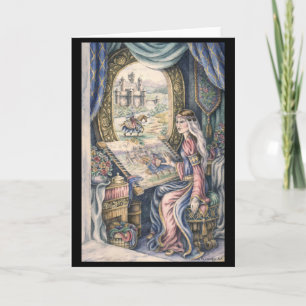 Lady of Shalott Drawing Greeting Card
