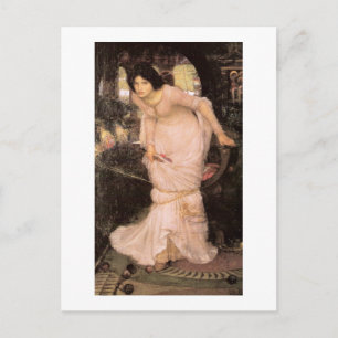 Lady of Shalott Looking at Lancelot Postcard