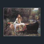 Lady of Shalott Postcard<br><div class="desc">For more like this, visit ... where conscientious quality is our mandate, and each work has been carefully selected in regards to historical impact, as well as importance within the individual artist's oeuvre... ... where every scan has been uploaded at a minimum of 5000x5000 pixels, and 300 dpi... suitible even...</div>