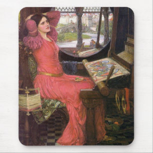 Lady of Shalott Pre-Raphaelite by J. W. Waterhouse Mouse Pad