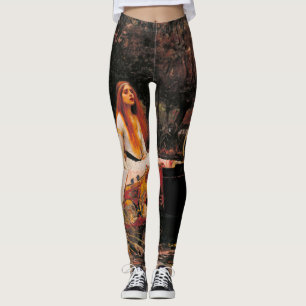 Lady of Shalott Waterhouse Art Leggings