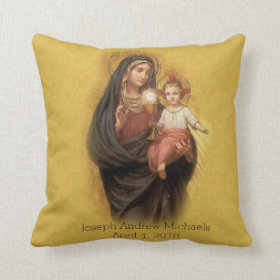 Lady of the Blessed Sacrament Mary Jesus Communion Cushion