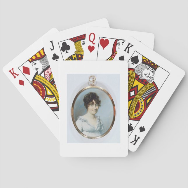 Lady of the Blunt Family (w/c and gouache on ivory Playing Cards (Back)