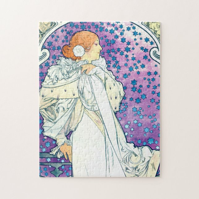 Lady of the Camelias, Alphonse Mucha Jigsaw Puzzle (Vertical)