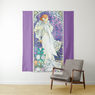 Lady of the Camelias, Alphonse Mucha Tapestry