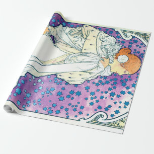 Lady of the Camelias, Alphonse Mucha Wrapping Paper