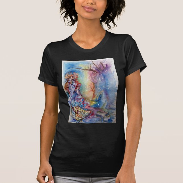 LADY OF THE LAKE Arthurian Legends Watercolor  T-Shirt (Front)