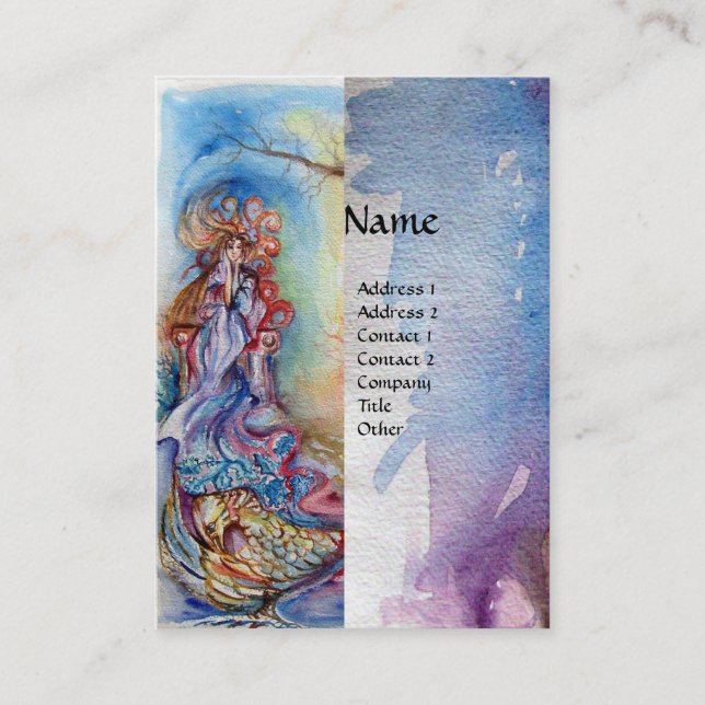 LADY OF THE LAKE monogram Business Card (Front)