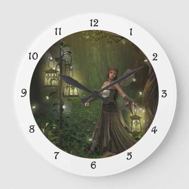 Lady of the Lanterns Wall Clock (Front)