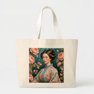 Lady of the Manor #4 Series Large Tote Bag