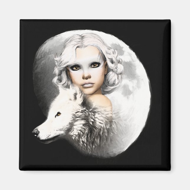 Lady of the Moon Magnet (Front)
