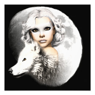 Lady of the Moon Photo Print