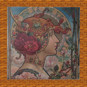 Lady of the roses tile