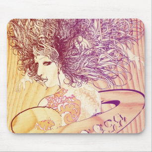 lady of the sea mouse pad