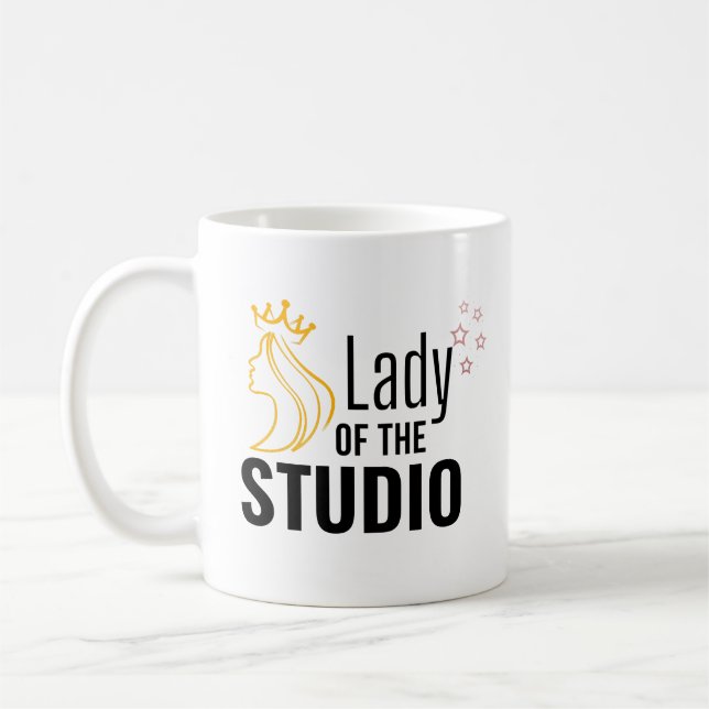 Lady of the Studio Coffee Mug (Left)