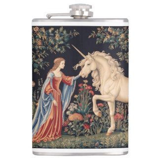 Lady of the Unicorn Hip Flask