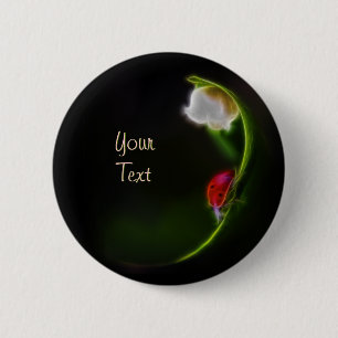 Lady of the Valley 6 Cm Round Badge